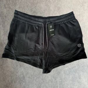 allbirds Shorts Womens Size 3XL Black R&R Sweat Short Cotton Hemp Active NEW!